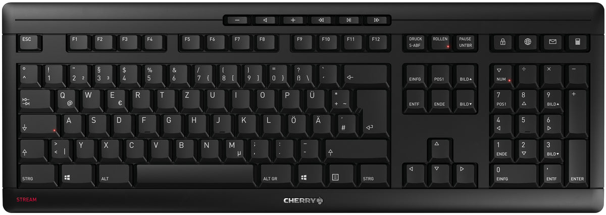 CHERRY STREAM KEYBOARD WIRELESS schwarz