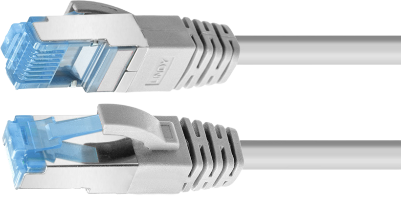 LINDY Patchkabel RJ45 S/FTP Cat6a 1 m grau