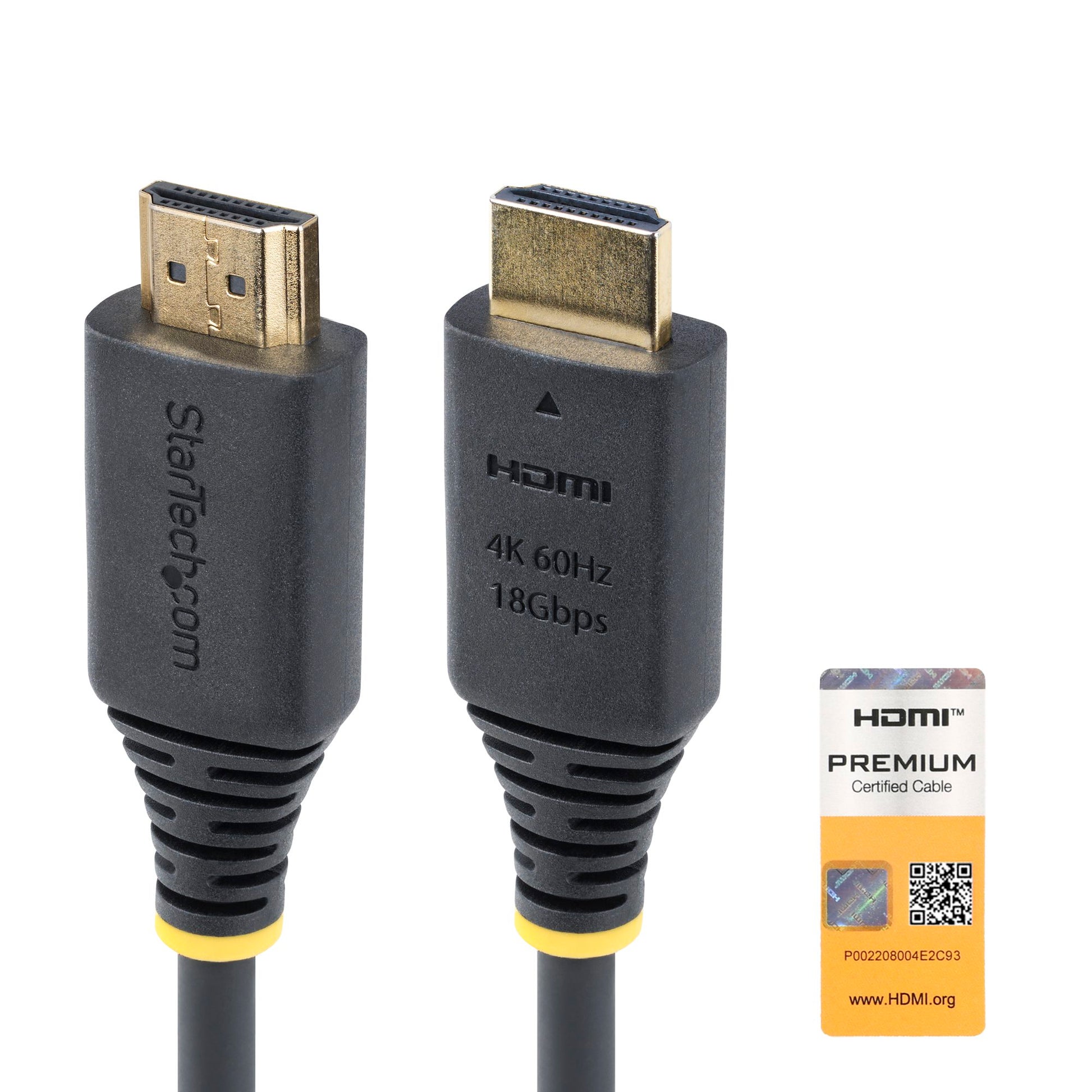 STARTECH ACCESSORIES HDMI Ethernet-Kabel 50 cm - HDMI2-CABLE-4K60-50C
